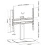 AISENS Soporte de Mesa ECO Giratorio DT55S-217 para TV y Monitor 32-55 pulgadas